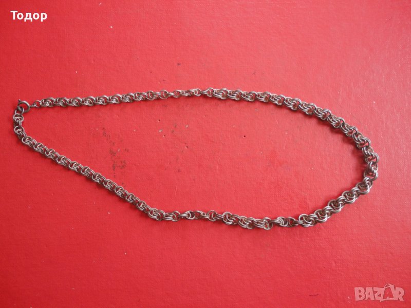 Невероятен сребърен ланец верига синджир 835 , снимка 1