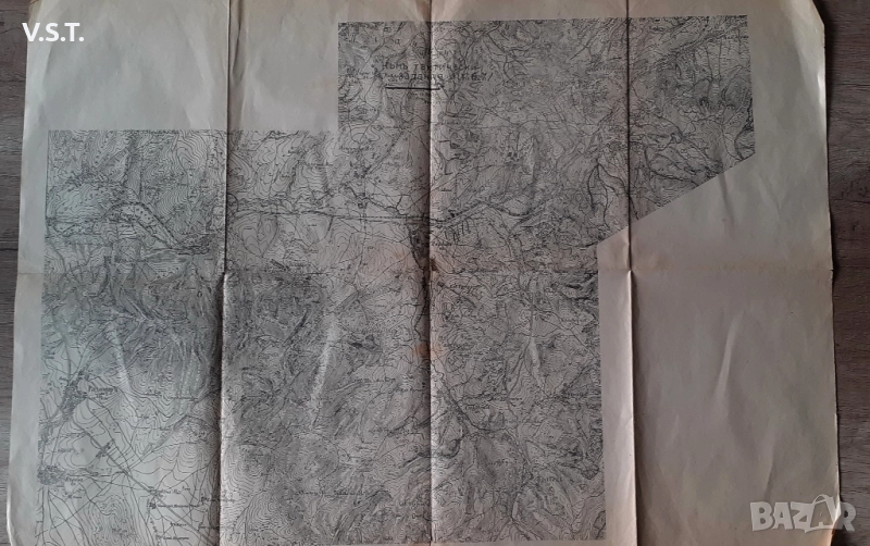 Стара Военна Карта ВСВ, снимка 1