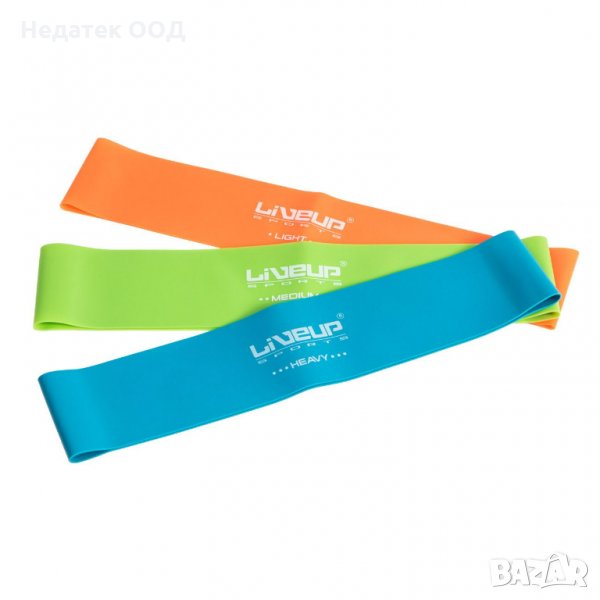 Комплект фитнес ластици с различна степен на съпротивление, 3 бр, Многоцветни, снимка 1