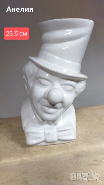 Уникална ваза глава на Клоун , снимка 1