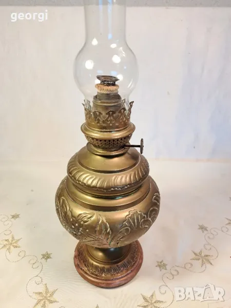 Стара месингова газена лампа  7/2, снимка 1