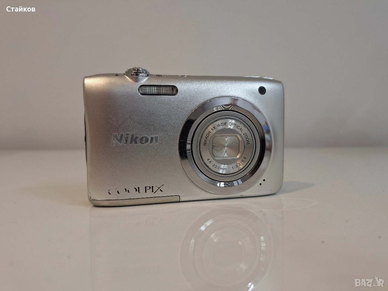 фотоапарат Nikon COOLPIX A100, 20.1 MP, Светло сив, снимка 1