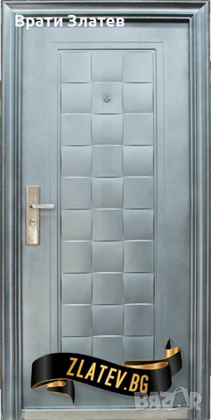 Входна метална врата с вграден праг 132-D1, снимка 1