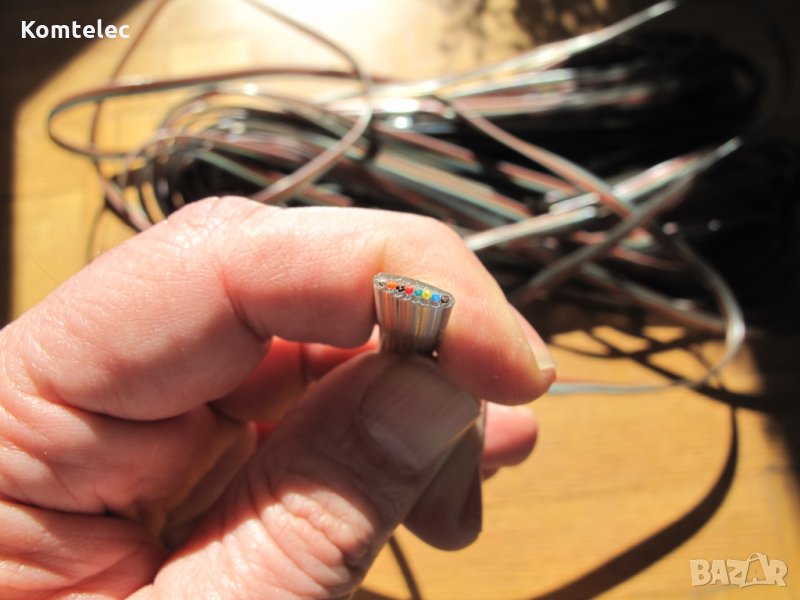 Лентов кабел 8 жила плосък тип телефонен 10 м, снимка 1