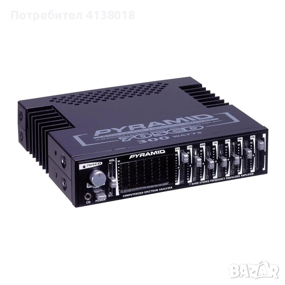 Продавам авто усилвател - еквалайзер Pyramid 705CD , снимка 1
