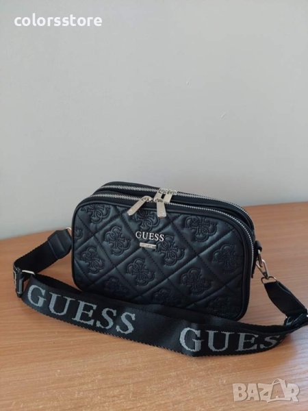 Луксозна Черна чанта Guess  код SG80P, снимка 1