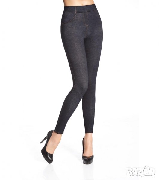 Тъмносин джегингс 200 DEN марка Bas Bleu, снимка 1