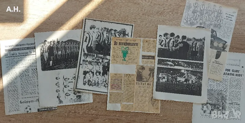 Ботев Пловдив (Тракия) - материали от 70те - Оригинали, снимка 1