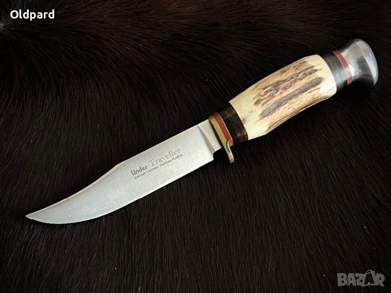 Прекрасен традиционен немски ловен нож. Среден ловен нож., снимка 1
