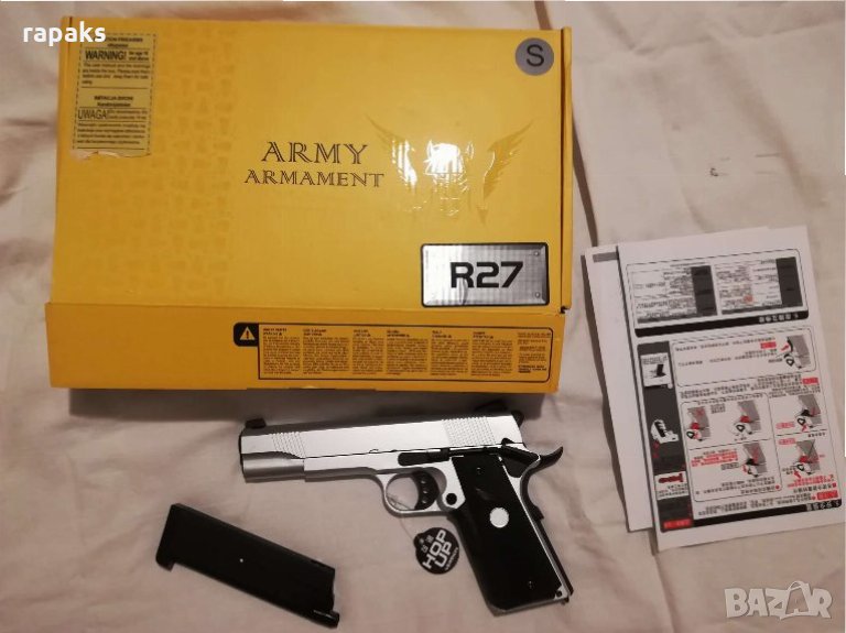  Въздушен пистолет Колт 911. Еърсофт револвер, пушка, автомат, снимка 1