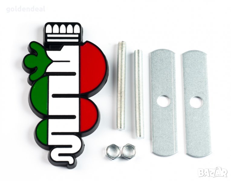 Алфа Ромео Змия Емблема за предна решетка 147 156 166 159 Brera с болтове, снимка 1