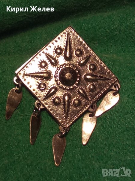 СРЕБРИСТА ВЪЗРОЖДЕНСКИ СТИЛ РЕТРО АРТ БРОШКА 4102, снимка 1