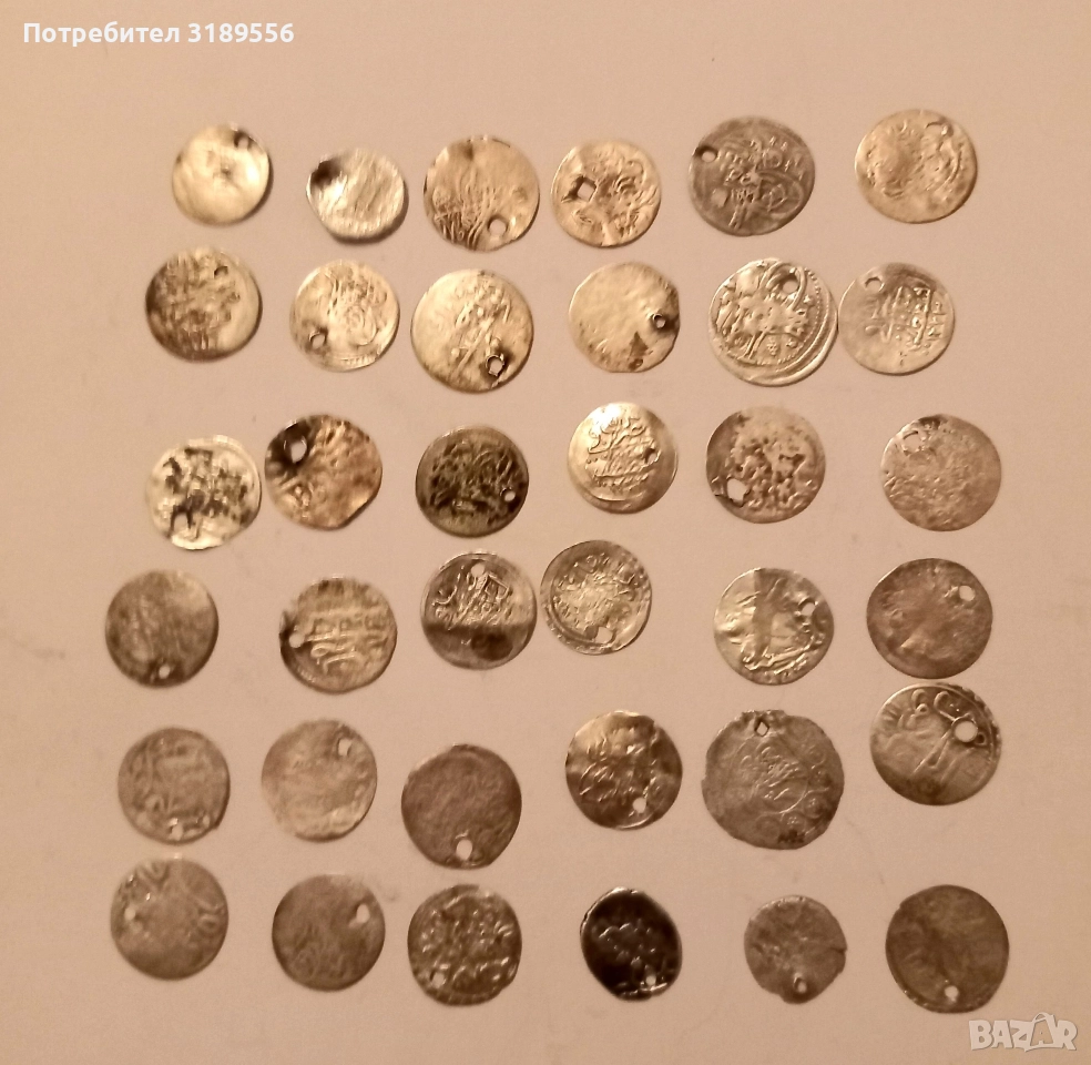 сребърни турски акчета, снимка 1