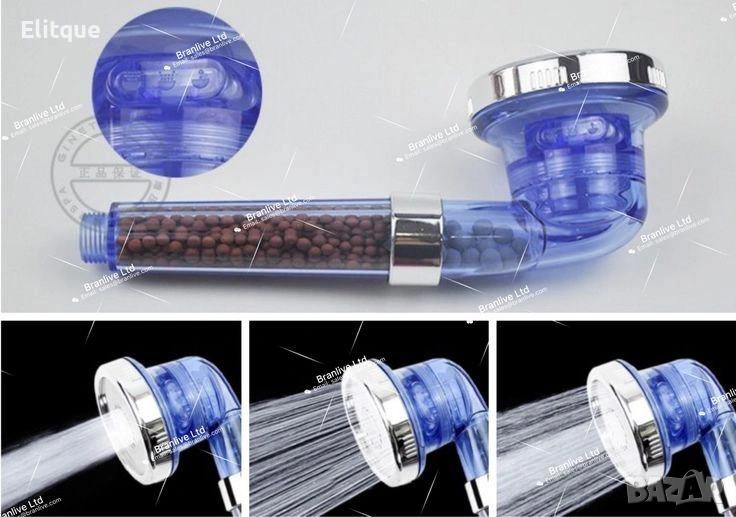 СПА душ слушалка с германий и турмалин 🚿, снимка 1