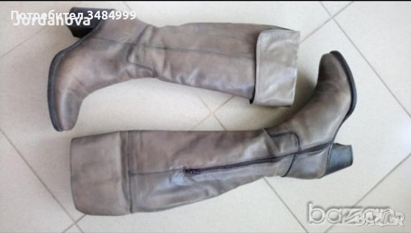 Ботуши от естествена кожа,с възможност над коляното, №36, снимка 1