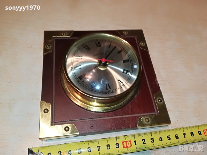 clock-made in germany-мед/месинг/дърво 2206211141, снимка 1