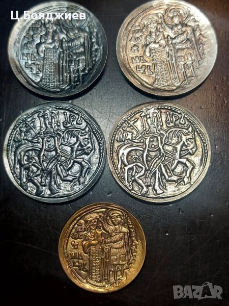 5 бр. Сувенирни старобългарски монети - НИМ, снимка 1