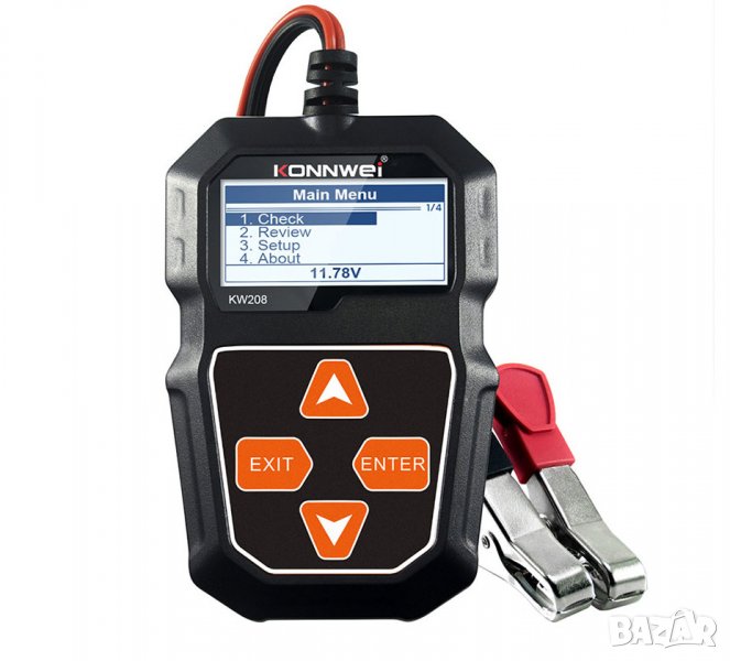 Тестер за акумулатор за автомобил за кола за камион за мотор, уред за тест на акумулатори AGM и др, снимка 1