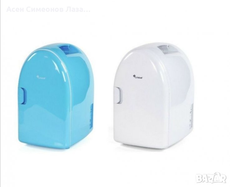 Мини хладилник: 6 литра Марка: CRISTAL Събира 8 кенчета X 330ml Захранване: 12 V Налични цветове: бя, снимка 1