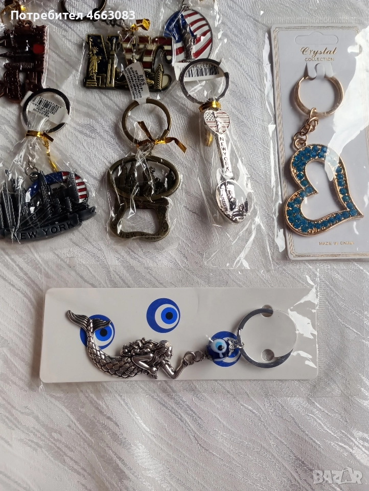 лот ключодържатели от САЩ НЮ ЙОРК, снимка 1