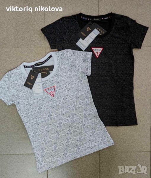 GUESS дамски тениски с лого, снимка 1