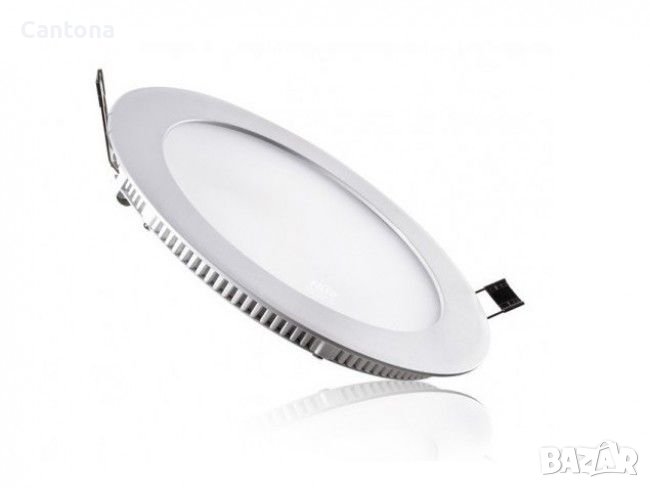 LED панел за вграждане - кръг, 12W бяла светлина с LED драйвер, снимка 1
