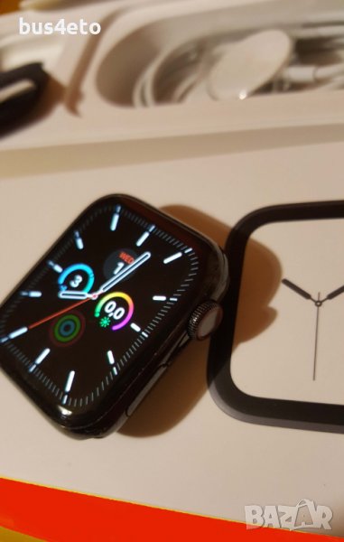 Apple Watch S4 GPS + Cellular, 44mm Stainless Steel, снимка 1