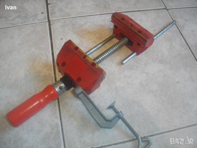 Дърводелско Менгеме-Старо Качество-WEST GERMANY-BESSEY S10-Отлично-Отваря 105 мм-Челюсти 90мм-Стяга, снимка 1