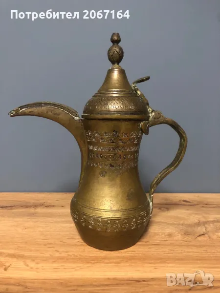 Османска кана за чай, кафе с Тугра, снимка 1