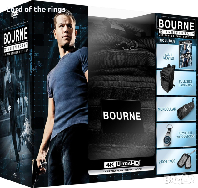 The Bourne Complete Collection - 20th Anniversary Limited Edition 4K, снимка 1