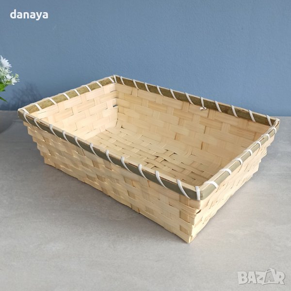 3646 Голям плетен панер, 30 x 20 см, снимка 1