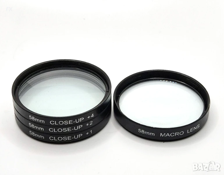 58mm макро лещи 3 броя, снимка 1
