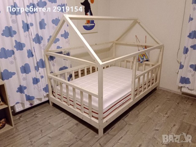 Детско легло тип къщичка, снимка 1 - Спални и легла - 35404386