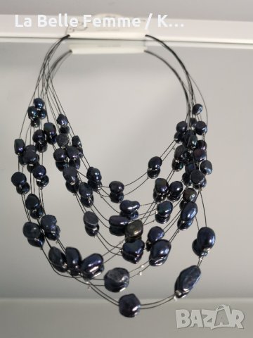 Колиета от естествени перли, снимка 9 - Колиета, медальони, синджири - 38108040