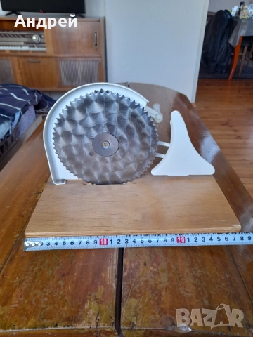 Стар уред за рязане на хляб,колбаси,резачка #5, снимка 6 - Антикварни и старинни предмети - 52228015