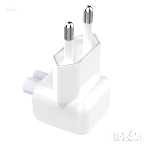 EU Plug стандарт Преходник накрайник адаптер Apple iPad iPhone Macbook, снимка 3 - Кабели и адаптери - 43356318