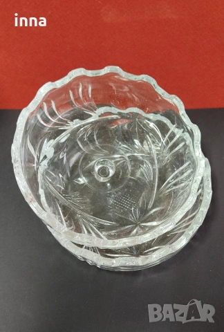 Ретро кристална купа от Италия, снимка 6 - Други ценни предмети - 53096223