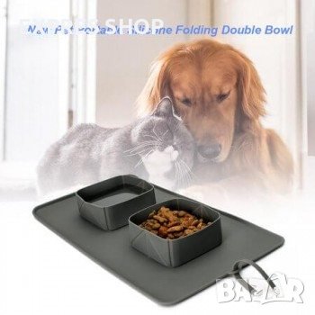 СГЪВАЕМИ СИЛИКОНОВИ КУПИ ЗА ДОМАШЕН ЛЮБИМЕЦ PORTABLE PET BOWL, снимка 4 - За котки - 38374076