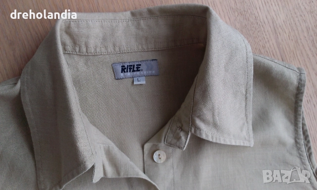 Зелена ленена туника ( рокля ) - RIFLE - M, снимка 3 - Туники - 51500584