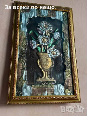 3D картина ваза с цветя, снимка 5 - Декорация за дома - 53535361