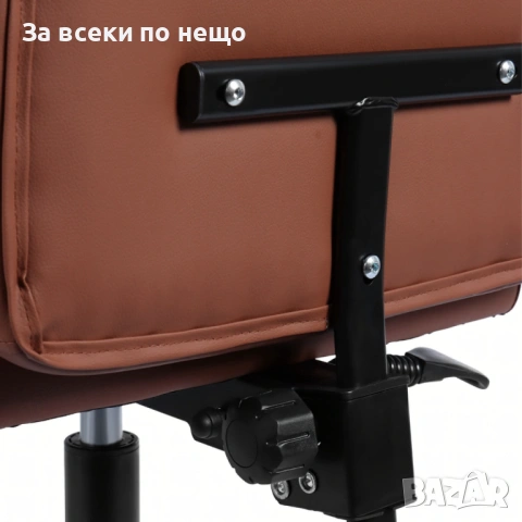 Ергономичен офис стол с лумбална опора от еко кожа, снимка 3 - Столове - 53155270