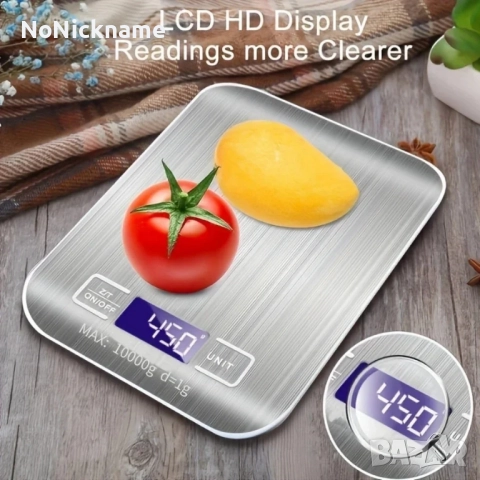 10кг Кухненска везна кантар неръждаема стомана прахоустойчива и водоустойчива автоматично изключване, снимка 6 - Други - 46657085