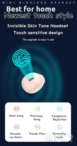 Мини невидими слушалки за уши, снимка 7 - Bluetooth слушалки - 52401700