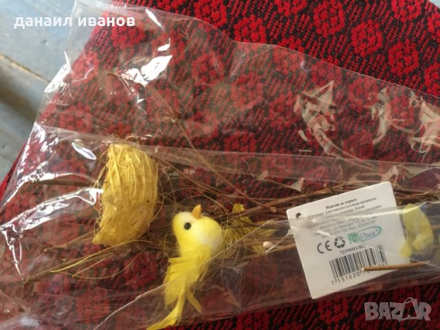 Великденска клонка птиче -42 см 