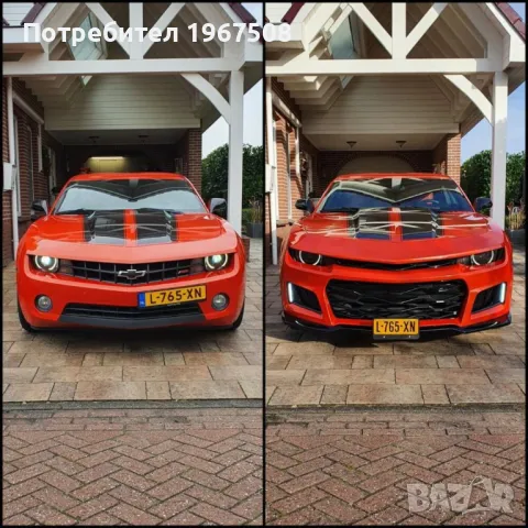 Предна броня ZL1 стил за Chevrolet Camaro 10-15 с визията след 2016-та година, снимка 7 - Части - 48476514