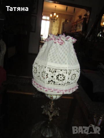 кана  МЕСИНГ ; старинни  Настолни лампи -месинг и  керамика ,свещници и др., снимка 13 - Декорация за дома - 23202027