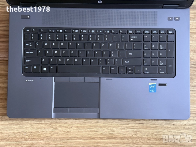 17.3 HP Zbook`Core i7-4800MQ/16GB RAM/120GB SSD+500GB/Nvidia K3100M/Full HD, снимка 4 - Лаптопи за работа - 52725837