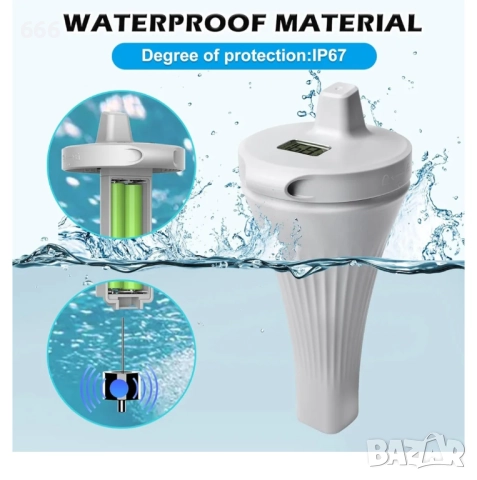 Безжичен термометър за басейн, снимка 3 - Басейни и аксесоари - 52873899