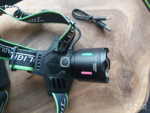 LED челник с USB зареждане JY903, снимка 4 - Друга електроника - 49175678