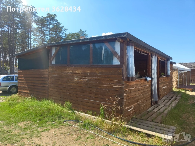 Каравана с навес на Къмпинг Градина, 10 метра от плажа